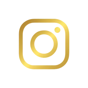 Un logo instagram doré